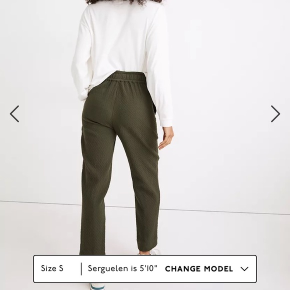 Madewell Quilted Tapered pull-on Pants - Picture 4 of 5